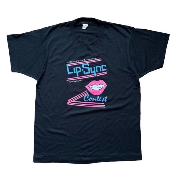 Screen Stars Other - Vintage 80s Lip Sync Contest Single Stitch Graphic T-Shirt